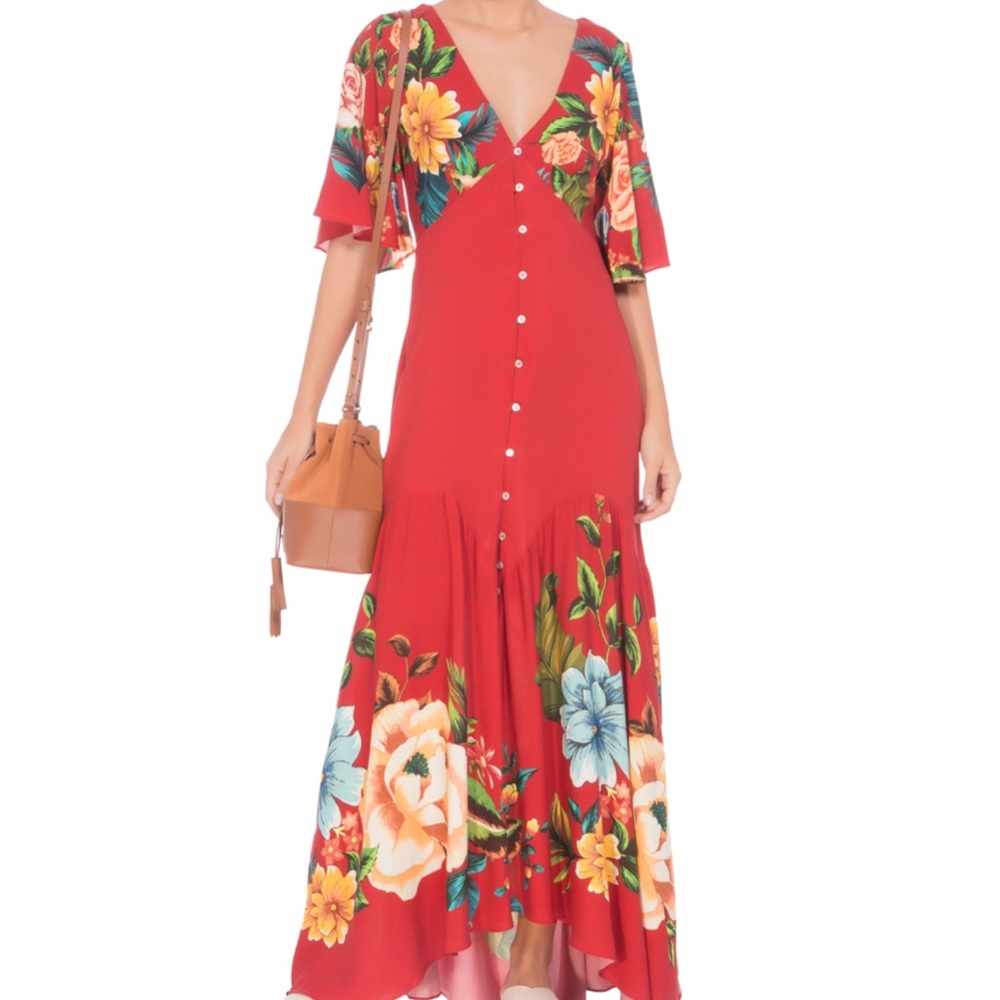 NWOT Farm Rio Maxi Dress, Med